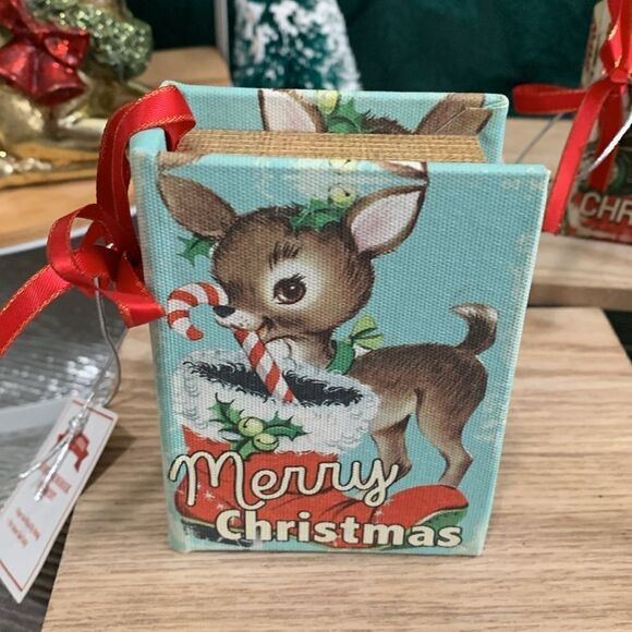 Mr. Christmas Musical Songbook Ornaments Set Of 4 Plays 1 Wind-Up Song - Picture 3 of 17